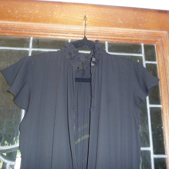 CECE/DILLARDS BLACK SEMI SHEER JUMPSUIT SIZE 6 - Picture 11 of 14